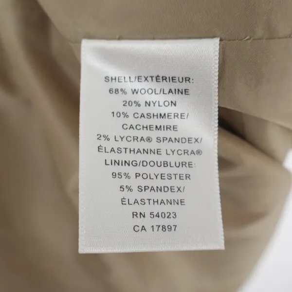 Banana Republic Tan Wool Cashmere Blend A-Line Mini Skirt Womens Size 12 - Image 3