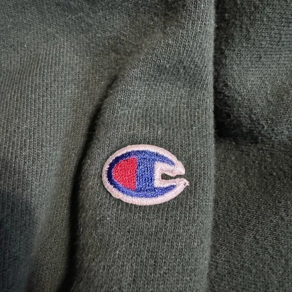 Vintage Champion Reverse Weave Hunter Green Sweatshirt Size‎ Medium - Image 9