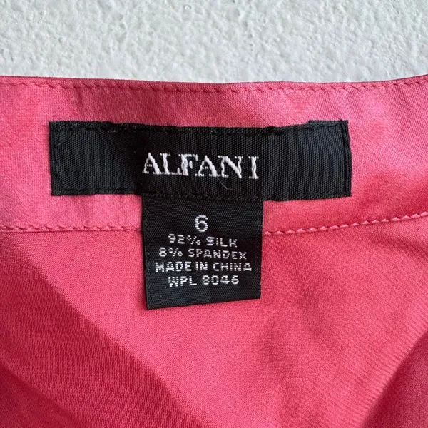 Vintage Silk Cowl Drape Neck Camisole Y2K Tank Pink Office Wear Size 6 Small - Image 2