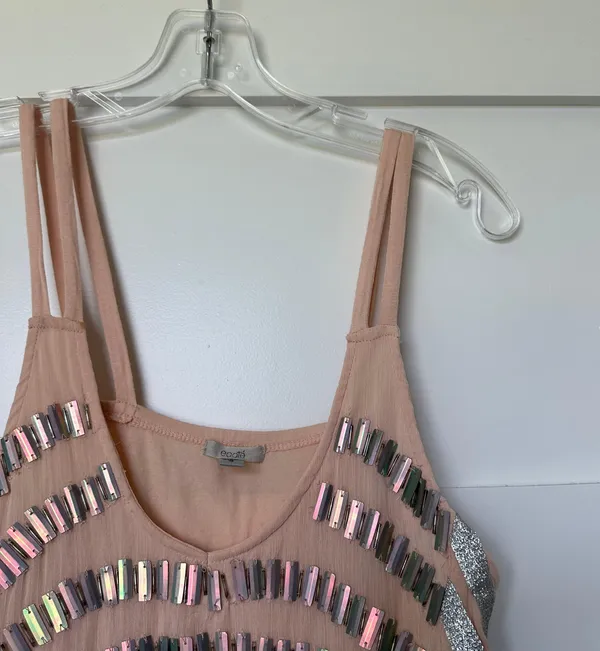 Iridescent Beaded Tank Top - Image 8