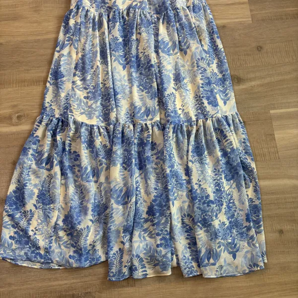 ASTR the Label Fritillaria Maxi Dress Women Size XS Blue Floral - Image 5