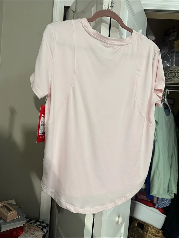 Soft Light Pink Short Sleeve Tee Sz L by Bally NWT - Image 5