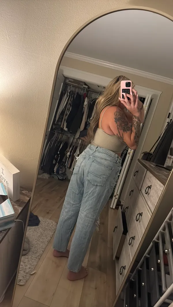 American Eagle High-Rise Ankle Straight Jeans - Image 2