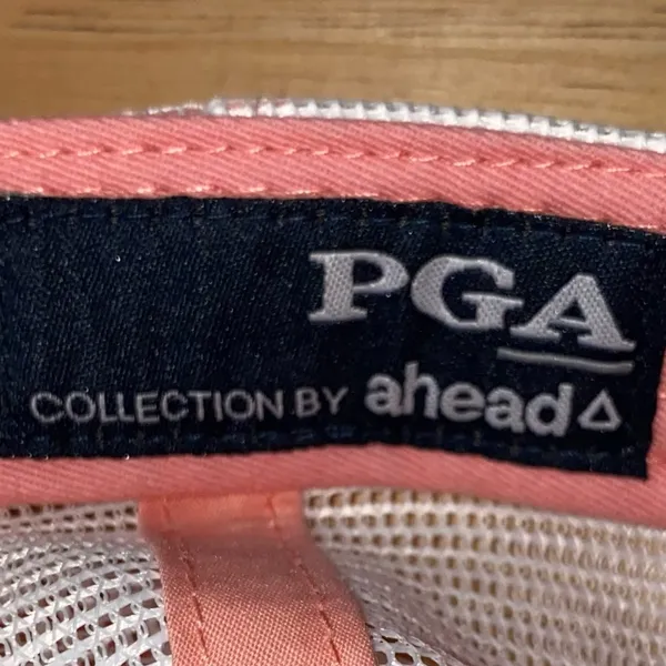 PGA Southern Hills Golf Pink & White Mesh Baseball Hat‎ 2022 - Image 7