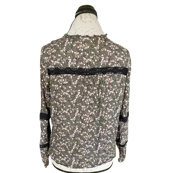 DOLAN Anthropologie Lorien Lace Peasant Blouse Small Fall Boho Chic Whimsigoth - Image 4