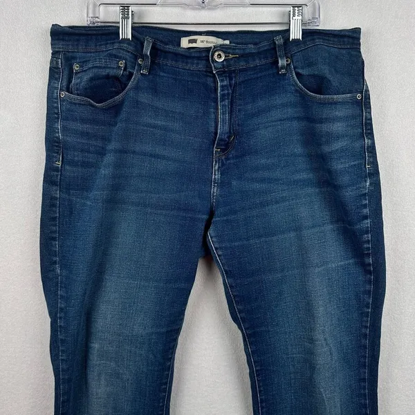 Levis 515 Boot Cut Jeans Mid Rise Denim Jeans Sz 14 Stretch Western 90s‎ - Image 3