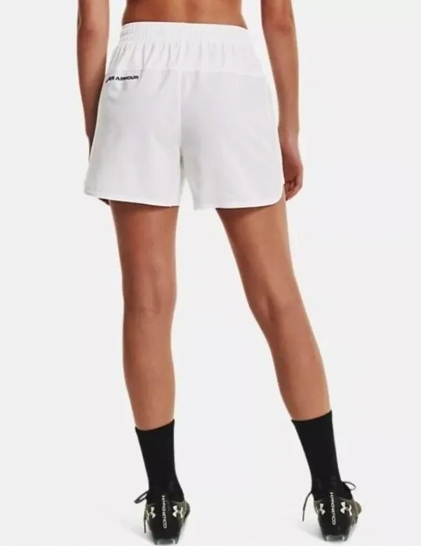 Under Armour Womens UA Accelerate Training Shorts White Size L - Image 2