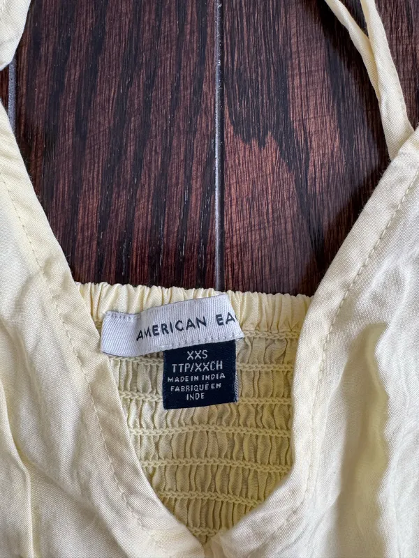 American Eagle Butter Yellow Tank Top - Image 3