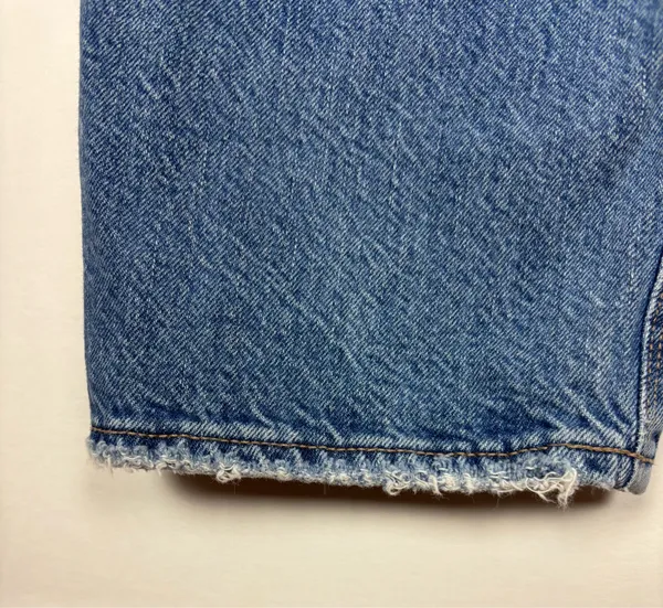 American Eagle Baggy Denim Jeans Size 2 High Rise Distressed Medium Wash - Image 6