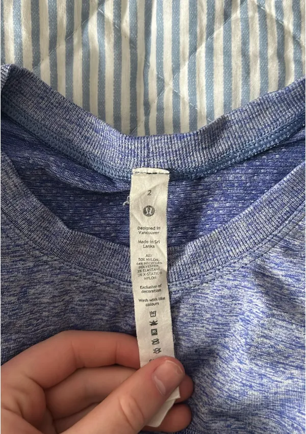 Blue Lululemon Swiftly Tech Long Sleeve - Image 2