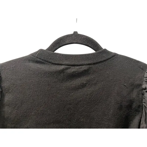 Alice + Olivia Silk Blend Balloon Long Sleeve Size XS Kirie Poet Black Blouse - Image 7