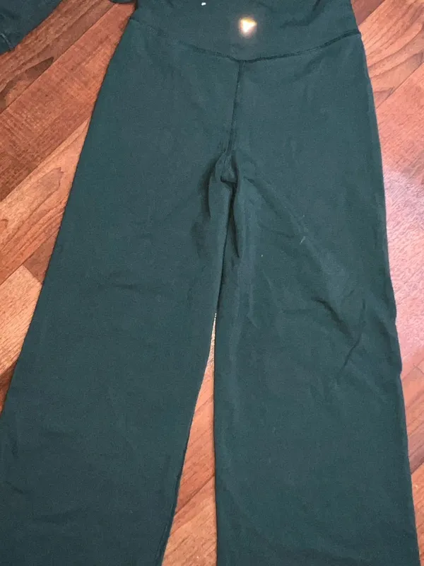 Old Navy Forest Green Wide Leg Pants - Image 10