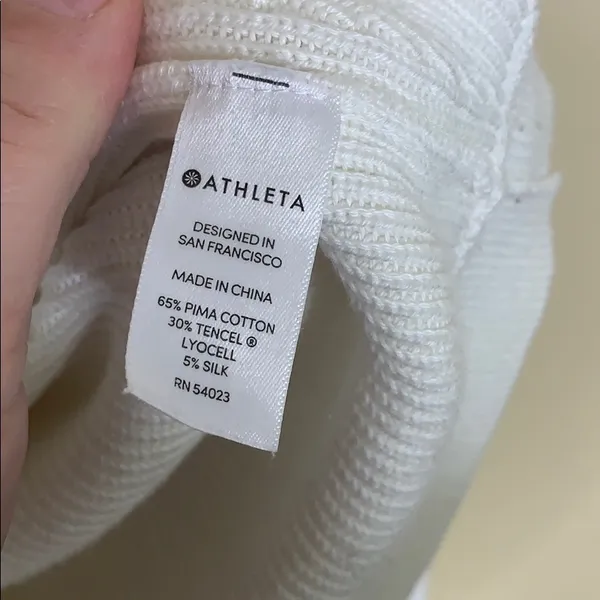 Athleta off white‎ crew neck sweater - Image 5