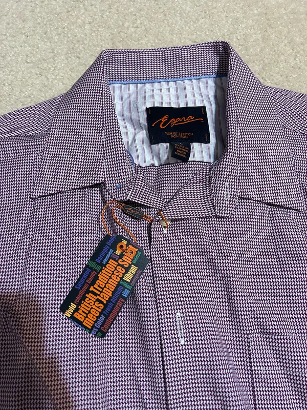 Checkered Button Up Shirt Size L - Image 3