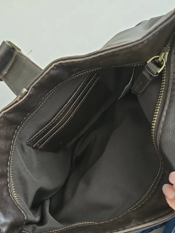 Zara Buckled Shoulder Bag In Dark Brown - Image 7