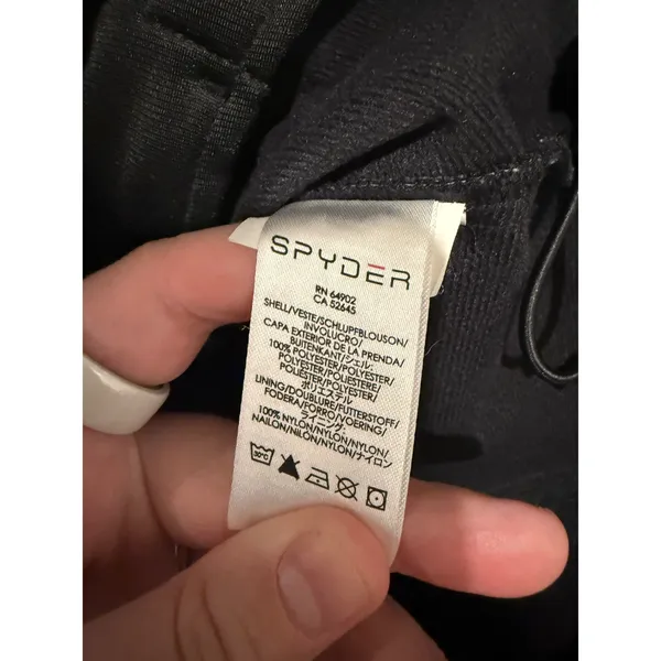 Spyder Softshell Vest Womens 14 Black Full Zip Mock Neck Outdoor 661876 - Image 5