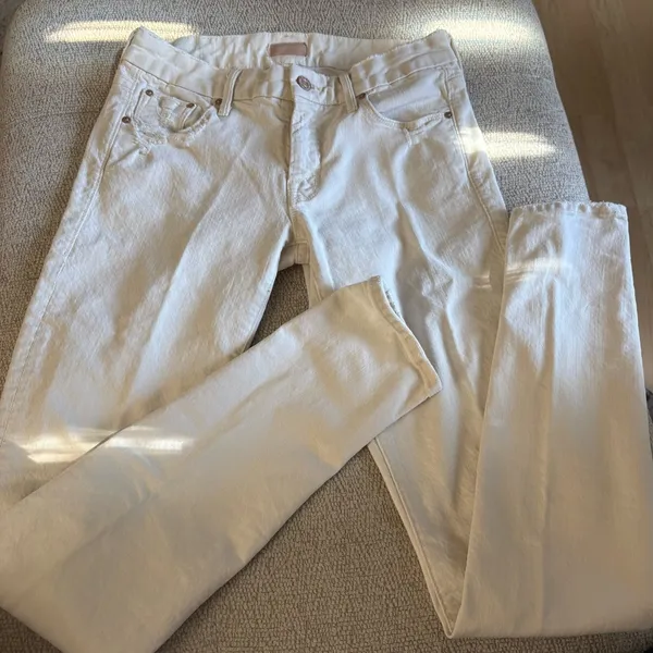 MOTHER DENIM The Looker Cream For A Day‎ Jeans Size 26 - Image 5