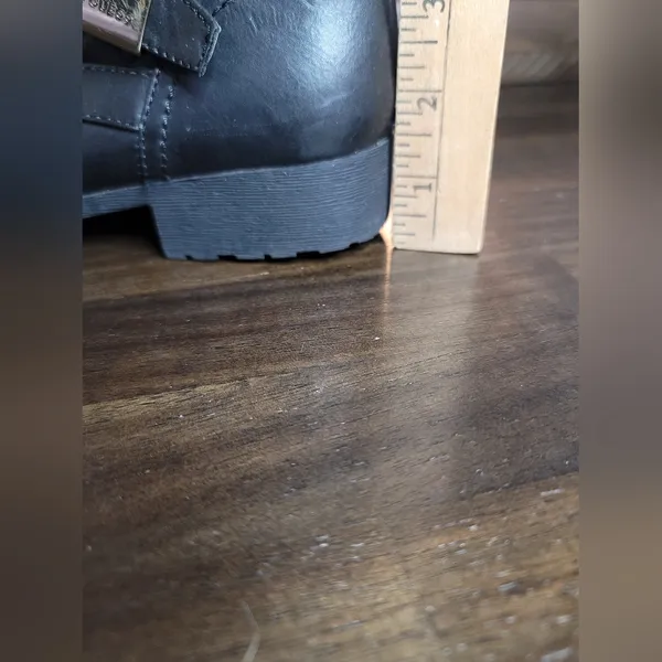 G by GUESS Byson Black Quilted Combat Women Boots Size 8M - Image 5