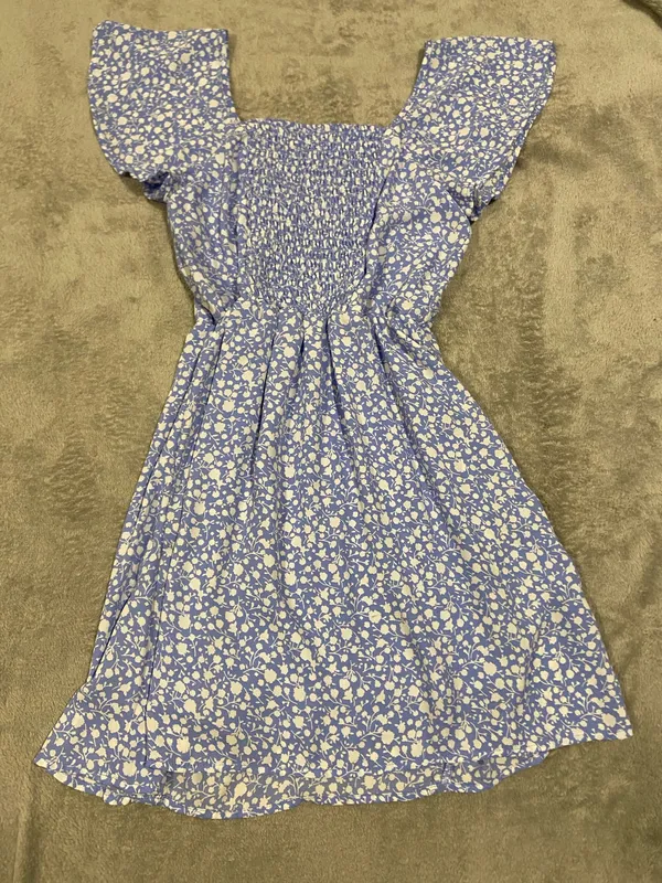 Sienna Sky Pastel Blue Ditsy Floral Mini Summer Dress - Image 5