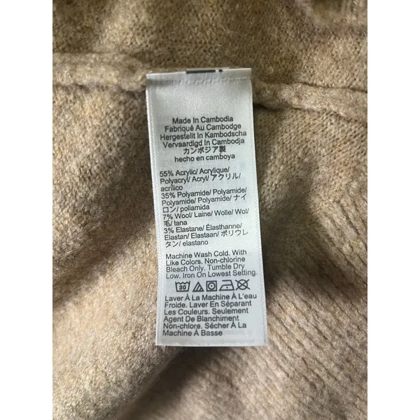 J.Crew Extra Soft Yarn Sweater Wool Brown Collared Pullover Preppy Quiet Luxury - Image 7