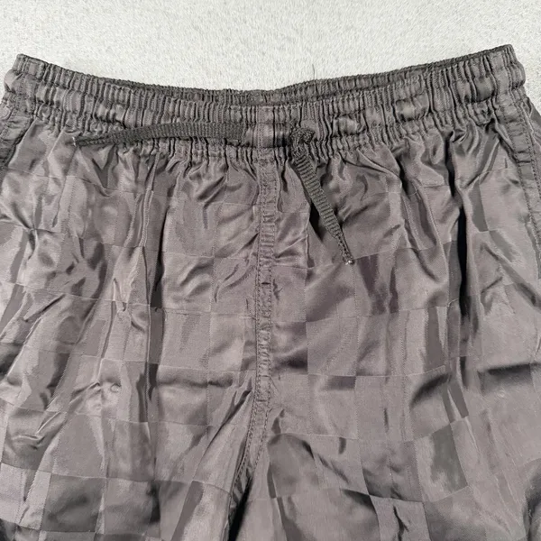 Umbro Athletic Shorts Womens XS Black Check Nylon Elastic Waist 4 Inseam Soccer - Image 4