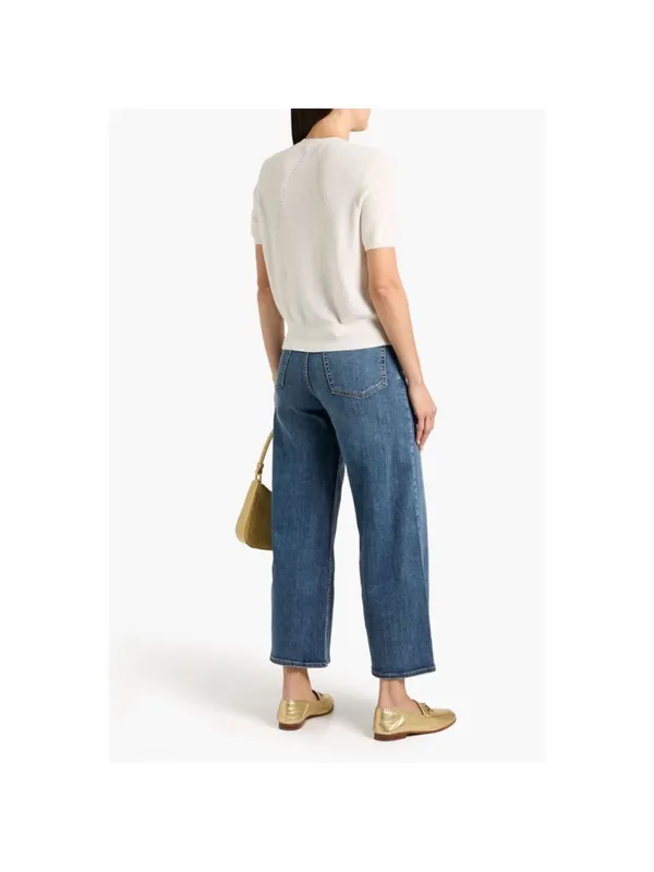 rag & bone Wide Leg Serena Crop Cropped Denim medium wash jeans 28 - Image 2
