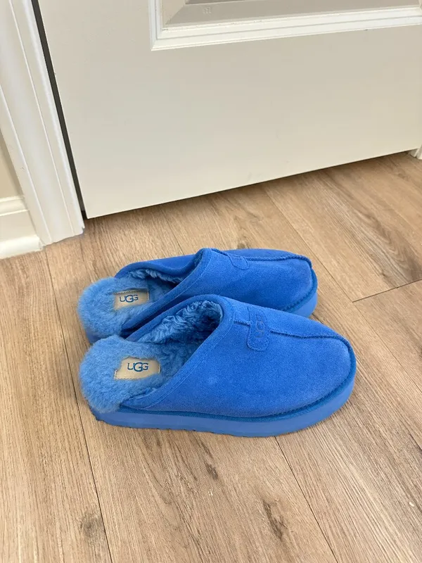 UGG Discoquette Genuine Shearling Slide Slipper in Blue US 9 - Image 3