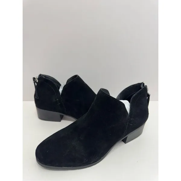 Kenneth Cole Reaction Ankle Boots Size 8 Womens‎ Black Leather Block Heel NEW - Image 4