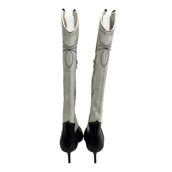INC International Concepts Boots Western Style Knee High Size 7 Pointed‎ Toe - Image 6