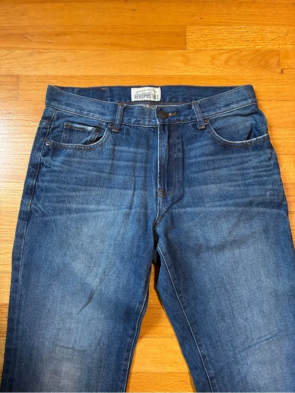 Aeropostale Essex Straight Leg Denim Jeans Blue Women’s 31/30 - Image 3