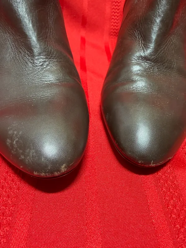 Cole Haan Nike Air Brown Leather Side Zip Buckle Ankle Boots Heels - Image 2