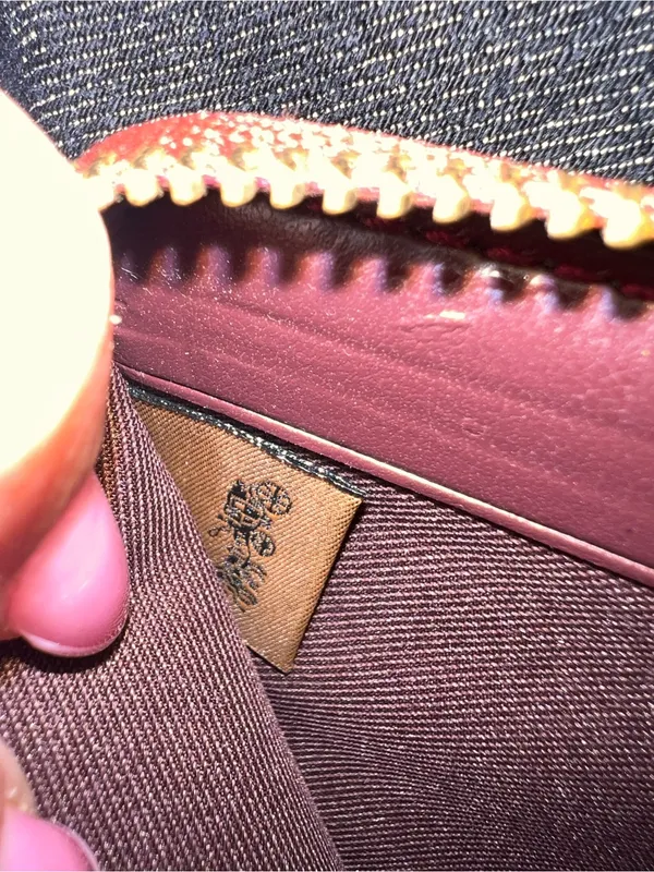 Coach Brown Logo With Patches Leather Small Zip Around Wallet - Image 5