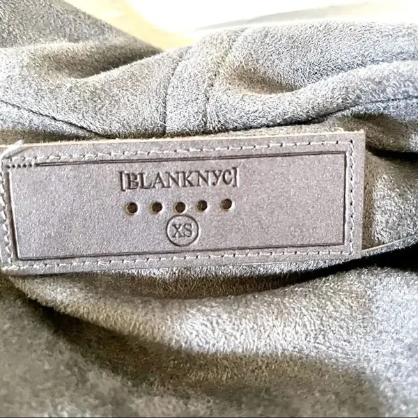Anthro Blank NYC  grey draped velour jacket - Image 12
