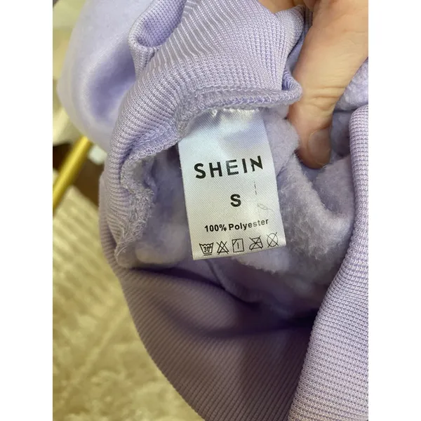 SHEIN Lavendar‎ Half Zip Pullover Lilac Buttery Soft Fleece Streetwear Pastel - Image 5