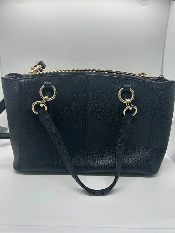 Coach Black Pebbled Leather Christie Satchel Tote Handbag Purse w/ Wallet 🌺🌺 - Image 2