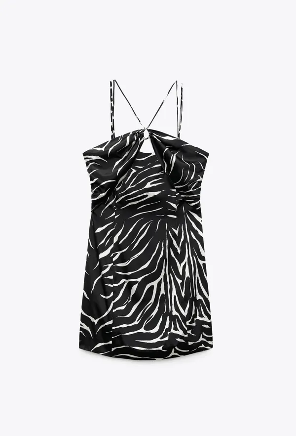 ZARA Animal Print Short Dress - Image 7