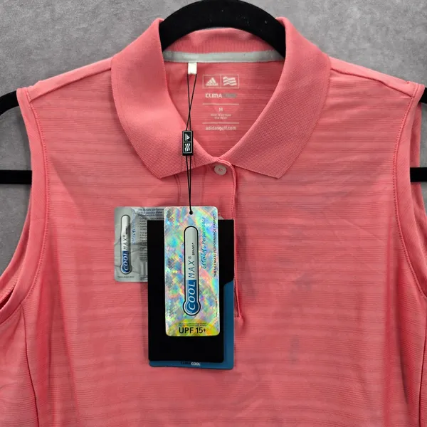 Adidas Pink Flamingo Clima Cool Golf Sports Active Sleeveless Shirt Top M Medium - Image 5