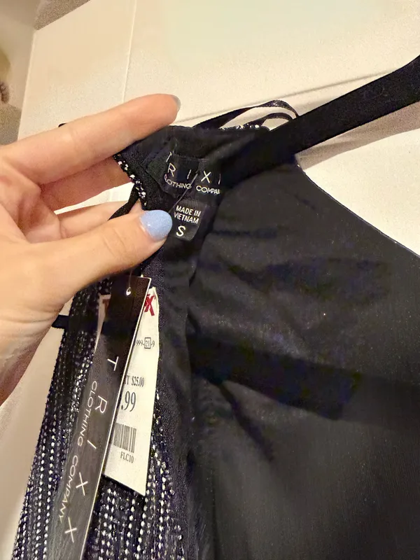 Trixxi Trick Sequin Cocktail Mini Dress Black - Image 3