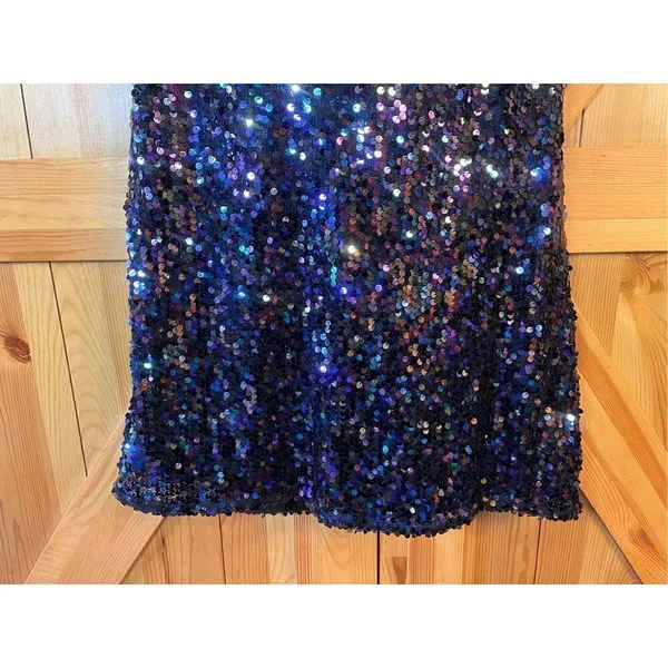 Jolt Womens Sequined Mini Halter Cocktail and Party Dress Size Medium nwt (3603) - Image 4