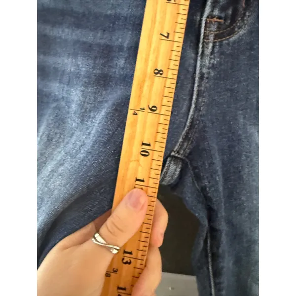 Vervet Los Angeles High Rise Skinny Jeans Medium‎ Wash Blue Cuffed Size 28 - Image 6