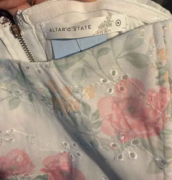 Altar'd State floral corset top Size M #corsetry #floral - Image 4