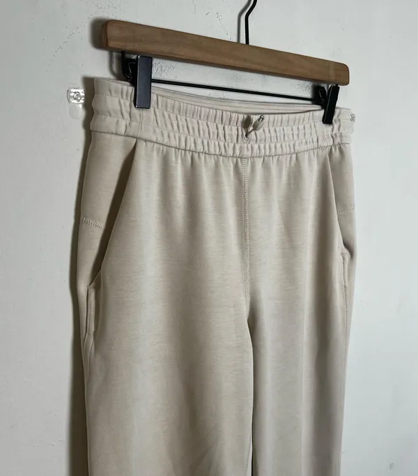 LULULEMON- Brushed Softstreme Split-Hem High-Rise Crop Natural Ivory Athletic - Image 3