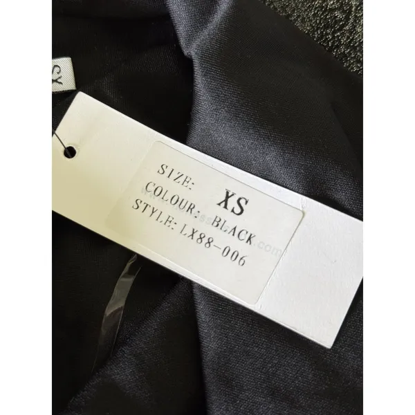 Lioness NWT Halter‎ Neck Maxi Dress Womens XS Silver Black Metallic Backless - Image 4