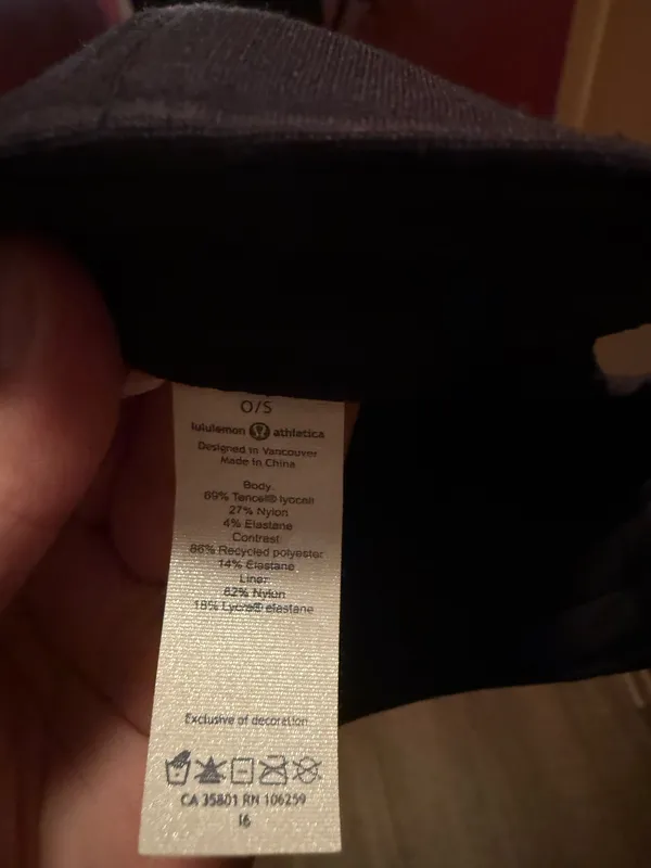 Lululemon Adjustable Black Athletic Hat - Image 6