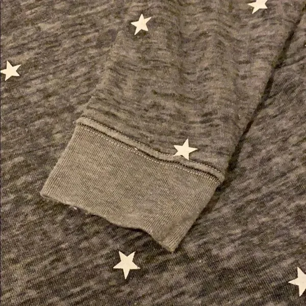 Wildfox Dark Grey & White Star Sweatshirt - Image 5