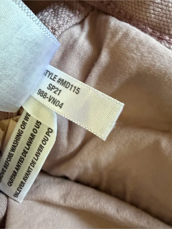 Madewell Slim Emmett Pants 25 Vintage Petal Pink Cropped Tapered - Image 6