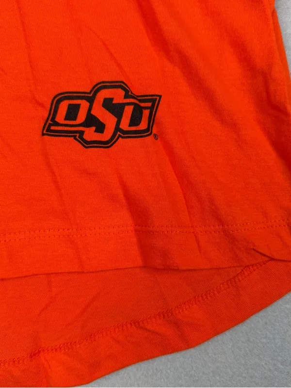 Camp David Oklahoma State Cowboys Womens S Orange V Neck T Shirt NWT OSU - Image 3
