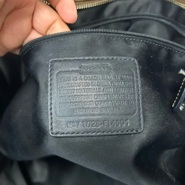 Coach Y2K Brown and Black Signature Tote - Image 10