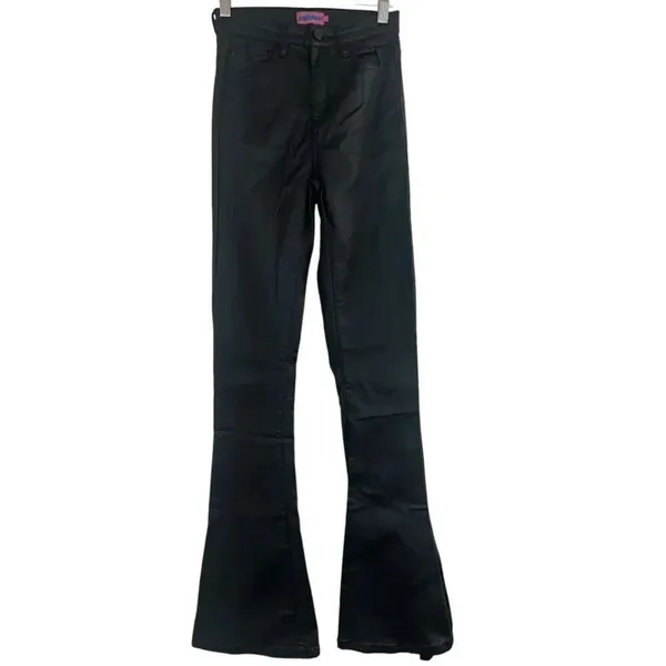 ✨Edikted Luna Faux Leather Flare Sz XS Jeans✨ - Image 6