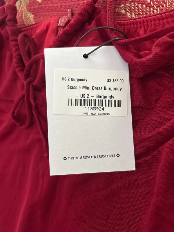 Princess Polly Dress Mini Red - Image 3